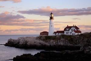 The Portland Head Light is one of the most famous in Maine.