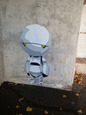 Mervin The Robot from The Hitchhiker's Guide to the Galaxy Movie St...