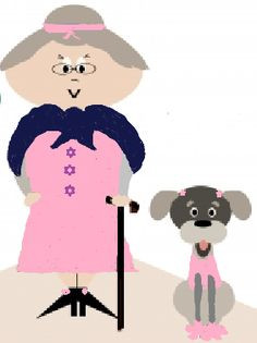 Crafters Corner Cafe: Granny Goodcrafts and her loyal companion More