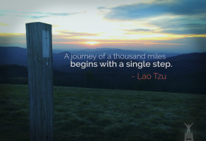 lao tzu quote - journey of thousand miles small