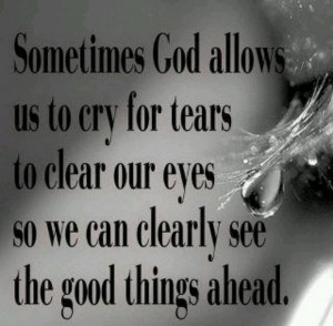 Tears to see clearly