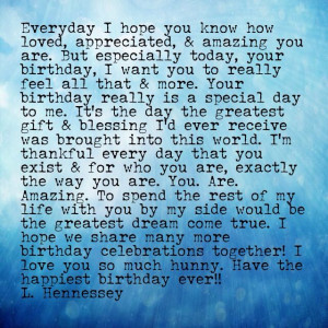 Happy Birthday Babe Love You Quotes ~ Pin by Lisa Hennessey on ...