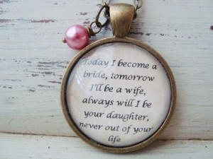 Brides Gift, Quotes Pendants Moth, On Your Wedding Day Quotes, Brides ...