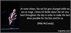 More Mike McCready Quotes