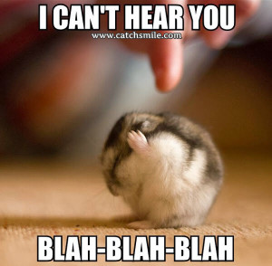 Cant Hear You – Blah – Blah – Blah