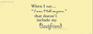 Best Friends Quotes Facebook Profile Cover Photo