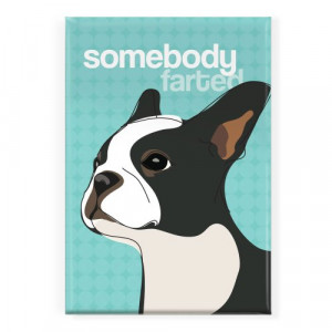 ... Doggie Refrigerator Magnets with Funny Sayings, Boston Terrier Gifts