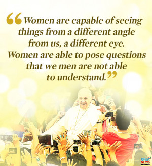 All quotes were translated to English as Pope Francis delivered it.