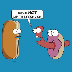 cheating hot dog
