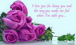 Friendship quotes purple rose flowers with popular quote about love