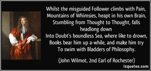 Whilst the misguided Follower climbs with Pain, Mountains of Whimsies ...