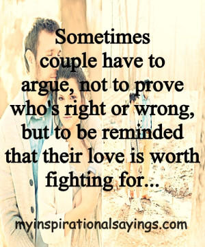 Sometimes Couple have to Argue