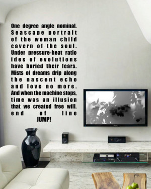 ... art inspired by Battlestar Galactica BSG Hybrid quote vinyl wall decal