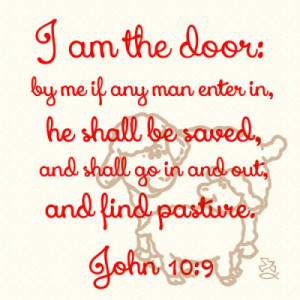 own the sheep are not, seeth the wolf coming, and leaveth the sheep ...