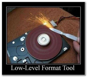 Low-level format tool