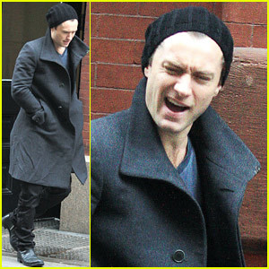 ... photos of jude law in nyc with jeremy gilley after la stay and london