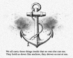 gif Black and White text song Bring Me The Horizon smile anchor ...