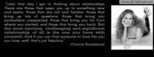 Carrie Bradshaw Profile Facebook Covers