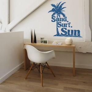 Sand-Surf-Sun-Wall-Decal-Tropical-Palm-Tree-Beach-Words-Quote-Phrase