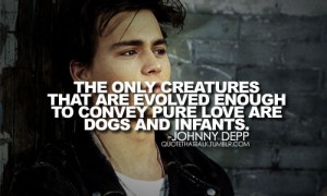 Johnny depp, quotes, sayings, dogs, infants