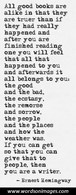 Hemingway quotes