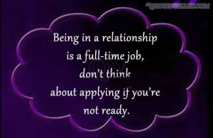 Being In A Relationship Is A Full Time Job So Don’t Apply If You ...