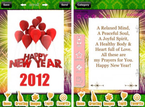 New Year 2012 Best app for iPhone – Best Wishes & Cards