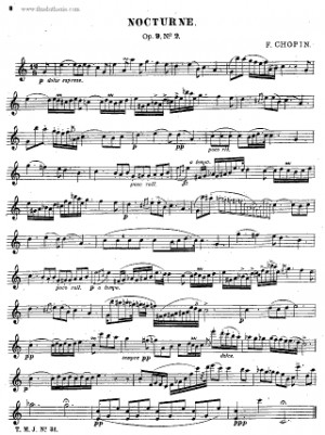 Chopin Nocturne Op. 9 No. 2 Piano Sheet Music