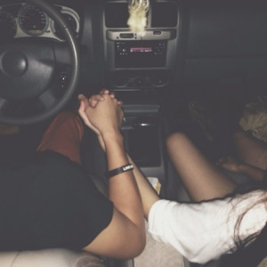 hold hands while driving…