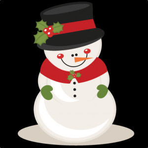 cute christmas snowman clipart