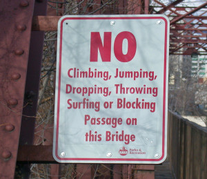 Would you jump off a bridge if we told you it was OK?