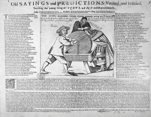 Image: English School - ''Old Sayings and Predictions verified and ...