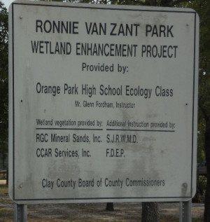 ronnie van zant memorial park the ronnie van zant memorial park
