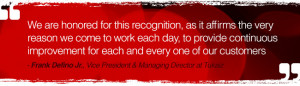 We are honored for this recognition, as it affirms the very reason we ...