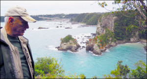 Ric overlooking the cove in Taiji.