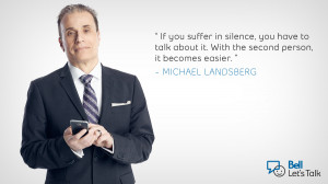 ... to talk about mental illness is a goal of bell let s talk i used