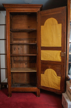 Antique French Bonnetiere Armoire Cabinet image 9