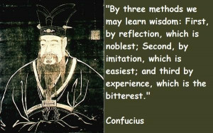 confucius quote about wisdom learning