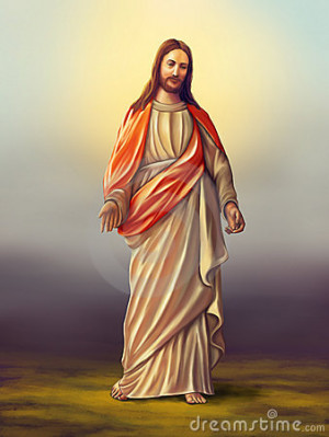 Jesus Cristo de Nazareth. Ilustração digital original.