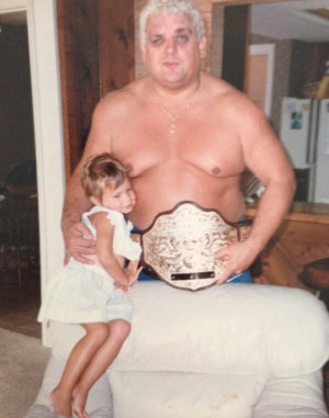 Older picture of Dusty Rhodes & his young daughter, Teil Runnels ...