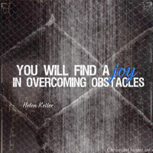 Helen Keller Quote – Overcoming Obstacles
