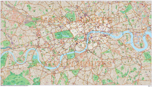 London Large Base map @10,000 scale in Illustrator CS format full area