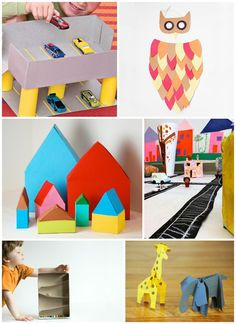 Creative and clever crafts made out of just cereal boxes! More