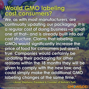 Would ‪#‎GMO‬ labeling cost consumers? In a word: NO ...