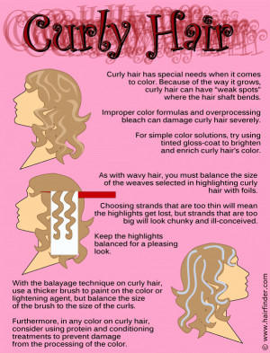 How to color curly hair