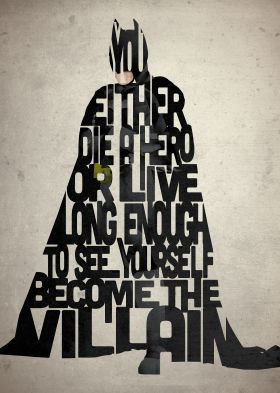 print on steel Movies & TV batman dark knight superhero type ...