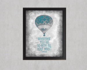 Blue - Go With All Your Heart - 8x10 photographic print - Hot Air ...