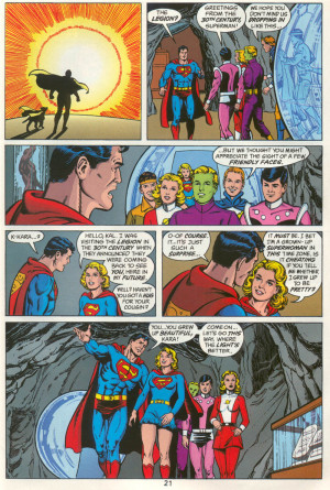 superman is crying on the last page which is the last page of superman ...
