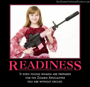 zombie-apocalypse-girl-pink-gun-best-demotivational-posters