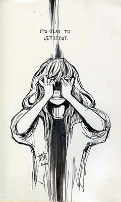 anime, life, pain, quotes, sad, scream, tumblr, kaiami